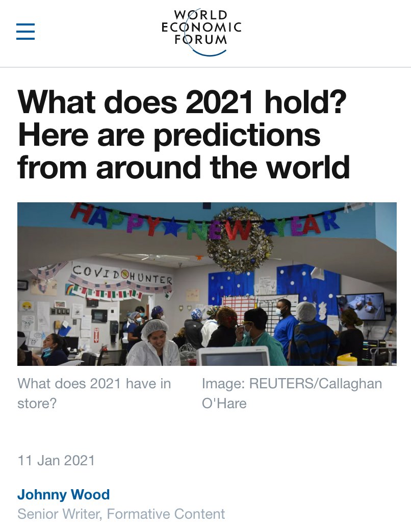 Kabamur's tweet photo. World Economic Forum predicts - with OPTIMISM - that 2021 will bring the legalization of Human Cloning and robots that look, think and speak like humans.

Paying attention? These predictions are PLANS. https://t.co/Qjdp6Zmheh