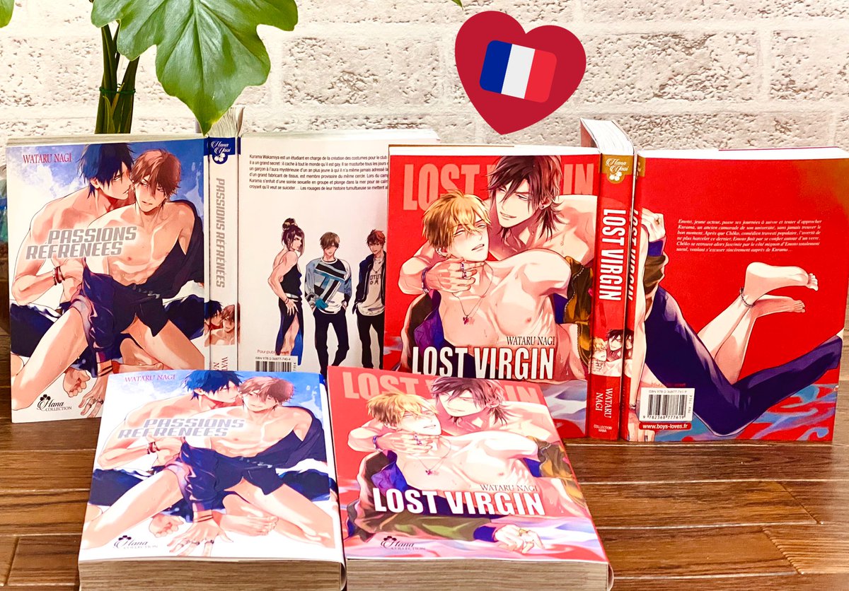 フランス版の「 恋愛不行き届き 」を出していただきました!
同じくフランス版「ロストバージン」と並べて撮影〜🇫🇷♡🇫🇷♡📖

フランスBLアワードでも発行前にロスバ作品部門13位、攻め部門長治15位いただいてたので嬉しいです♡

アワード➡️https://t.co/n9jQf2ep1e
ロスバ➡️https://t.co/i0k0Zdnawf 