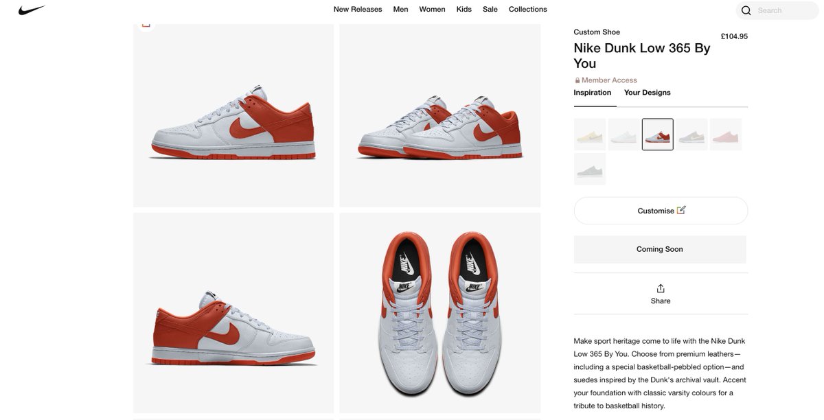 The Drop Date The Nike Dunk Low 365 By You Is Now Ready To Customise Ahead Of The Imminent Drop T Co Hsai2ihcqw