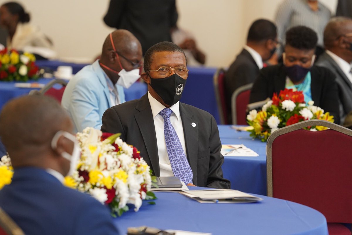 BRHHaiti's tweet photo. Actuellement, le Conseil d’Administration de la @BRHHaiti participe au lancement du Plan de Relance Economique Post Covid (#PREPOC) 2020-2023 au Centre de Convention et de Documentation Antonio André. https://t.co/JyapFfZfrC