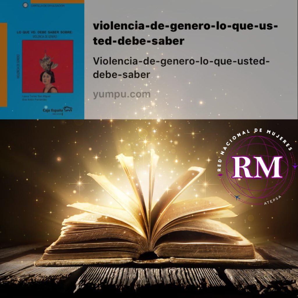 Arrancamos est lunes con est hermoso libro yumpu.com/es/document/vi… Pods pedirnos x privado el Archivo PDF d lo q vamos subiendo día a día. “La ignorancia d su misma historia de luchas y logros ha sido una d las principales formas d mantener a las mujeres subordinadas” GerdaLerner