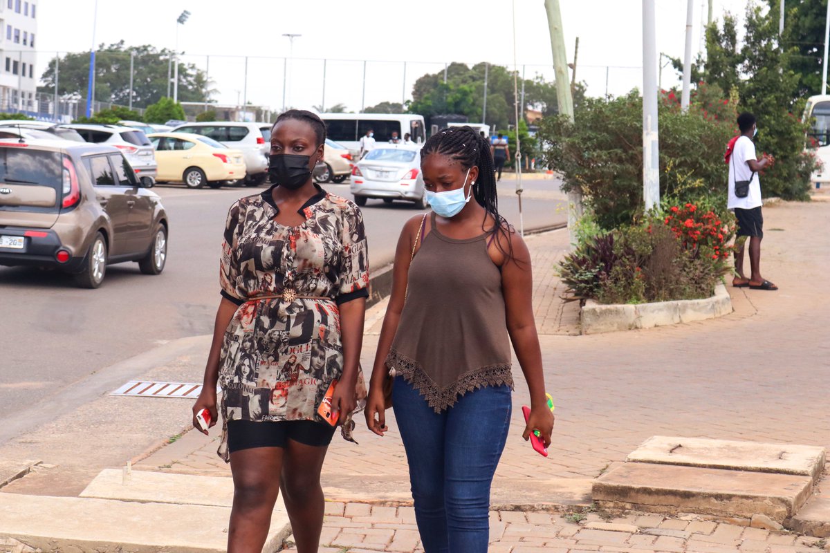 upsaccra's tweet photo. Our students are back on campus and we bring you random photos captured on the first day of reopening. #weloveupsa
#WelcomeToUPSA
#TheProfessionalUniversity https://t.co/L4BX0pvmU5