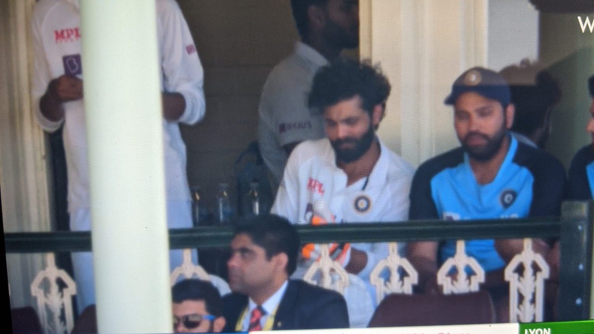 Sir Ravindra Jadeja an underrated all rounder. He proved everytime with his ball bat&even in fielding. He's a complete asset.Took 4wickets with 3.44eco in1st inning. Unfortunately dislocated his thumb bt still ready to bat in 2nd inning.The commitment level. Respect. #Jadeja