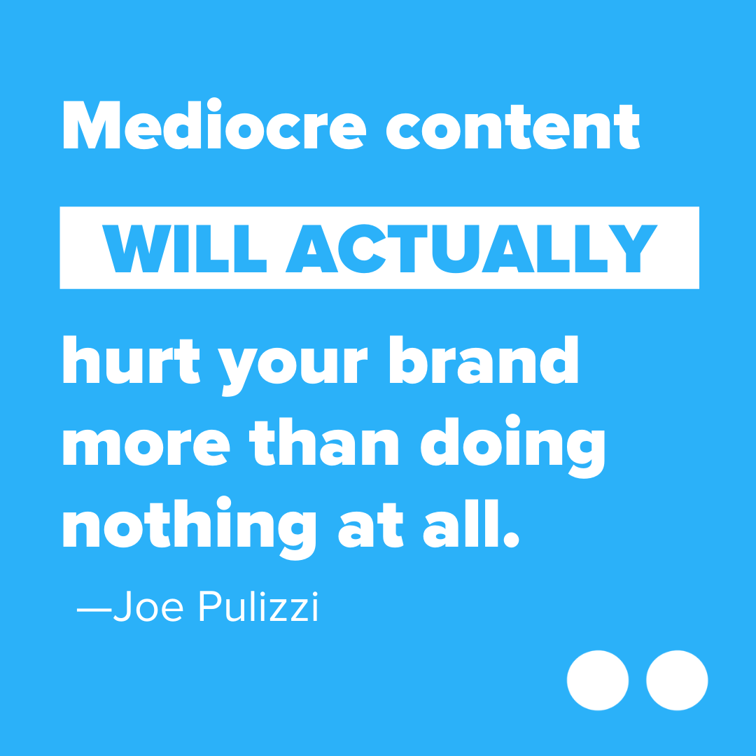 ideaworksco's tweet photo. Never be content with mediocre content. Having something to say is always better than having to say something. 🙊 https://t.co/QuStpEeDKP