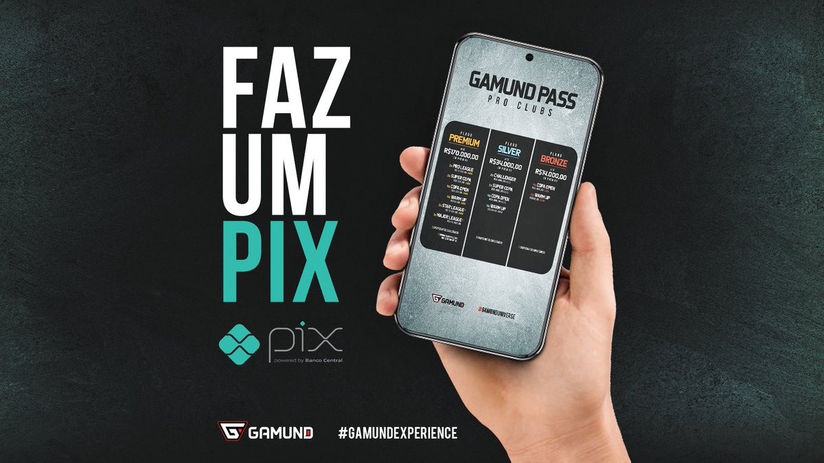 gamundoficial's tweet photo. Você sabe o que é o #pix? 24/7 e substitui com praticidade o TED e o DOC.
Acesse o nosso site https://t.co/kFEWGYwGq3 e venha para o melhor do proclubs #fifa21. A Gamund possui opções que encaixam para você e sua equipe.
#xone #playstation4 #gamund #proclubs https://t.co/nADbsGmHep