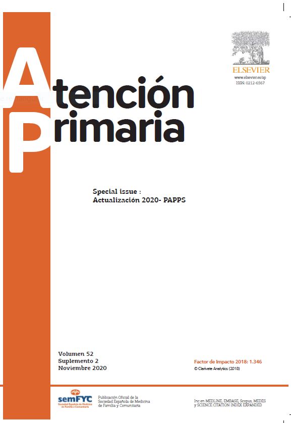 Nueva actualización recomendaciones PAPPS 2020.
Disponibles en: Actualización 2020-PAPPS (Revista Atención Primaria. Volumen 52. Suplemento 2. noviembre 2020)