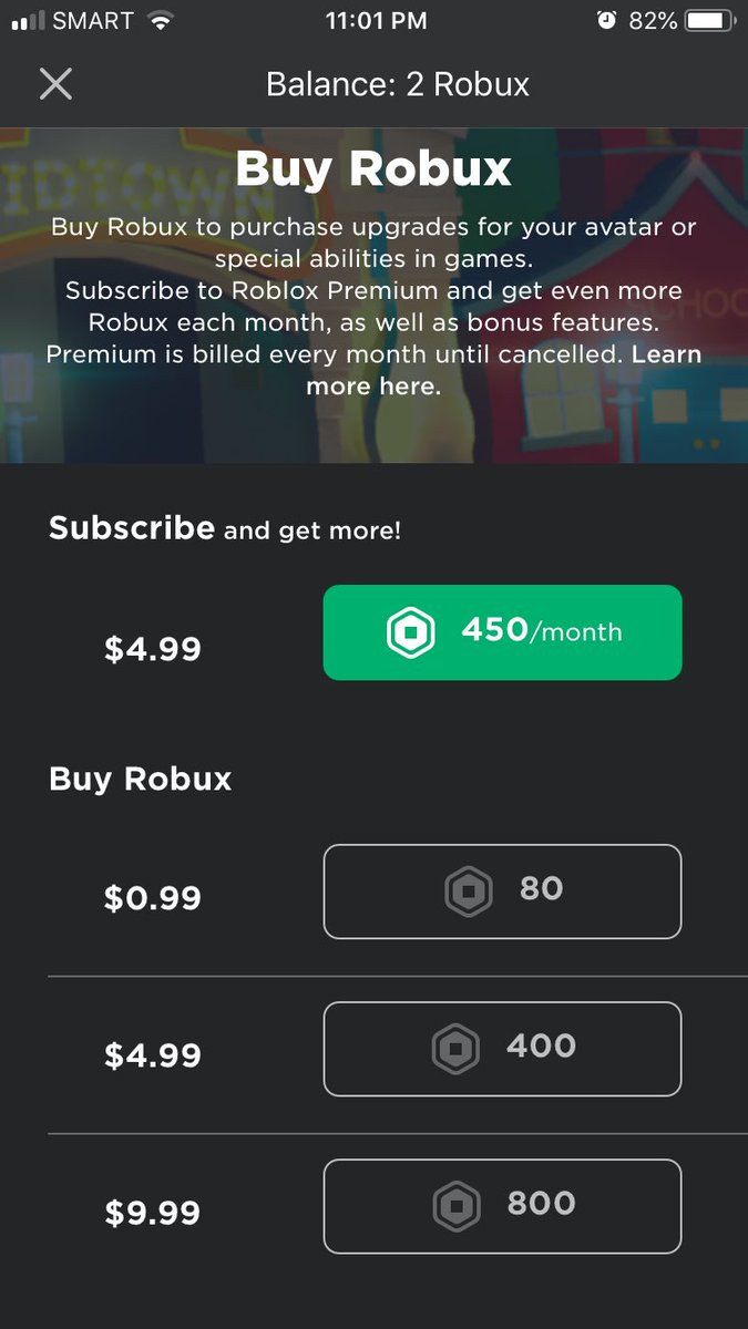 Question Disguise On Twitter I Lived In Philippines And 9 99 Is 800 Robux Only Here Is Proof And In Every Christmas I Only Buy 0 99 And Another 0 99 So I Can Only