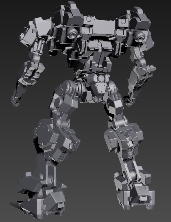 「WIPだよ 
ちまちまとメッシュ整理したりディテール増やしたり
やっぱり3Dは時」|ぶろろんのイラスト