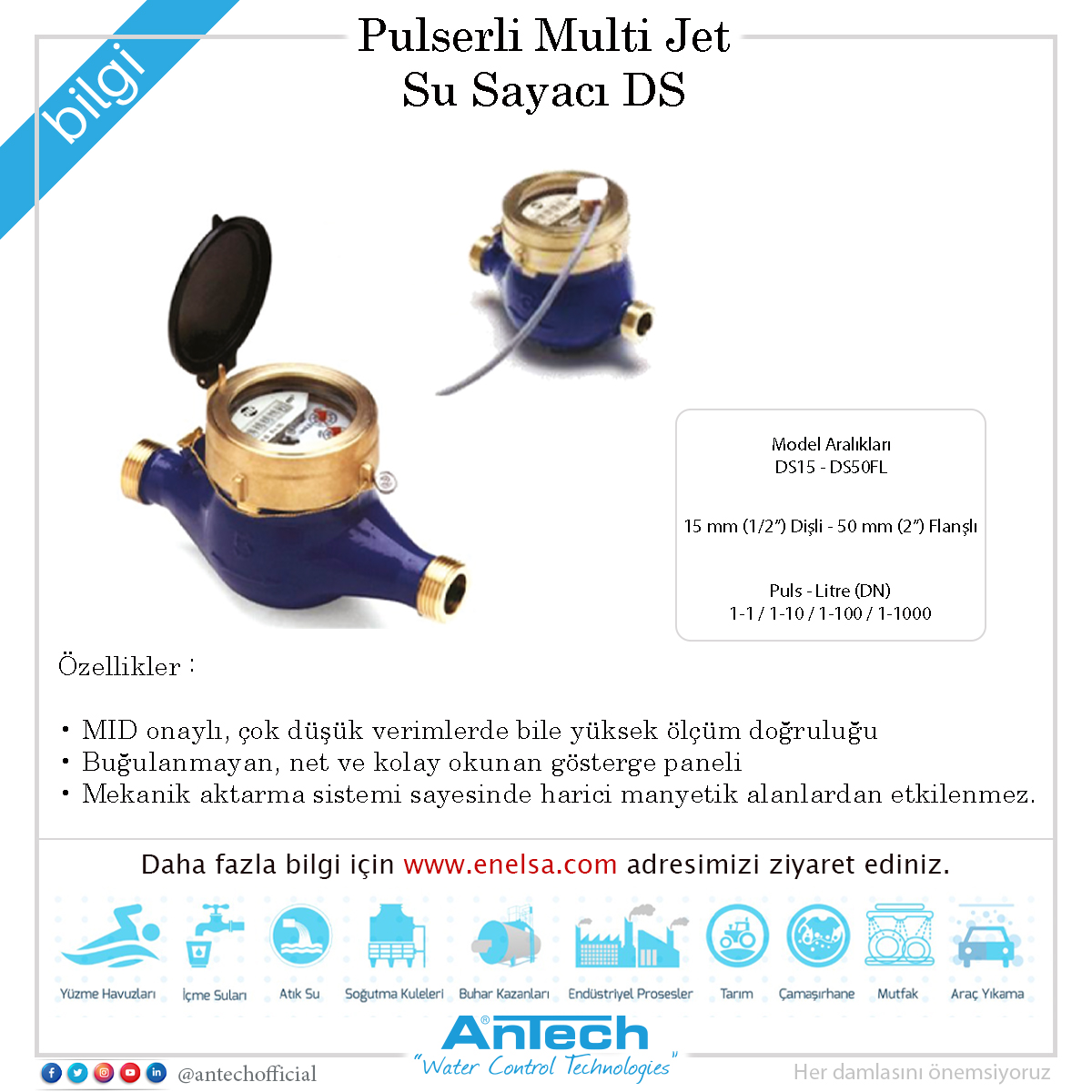 AntechOfficial's tweet image. Pulserli Multi Jet - Su Sayacı DS

#Antech #SuSayaçları #SuSayacıDS #ölçümcihazları #MID #puls #litre #ph #redox #orp #klor #iletkenlik #water #control #technologies