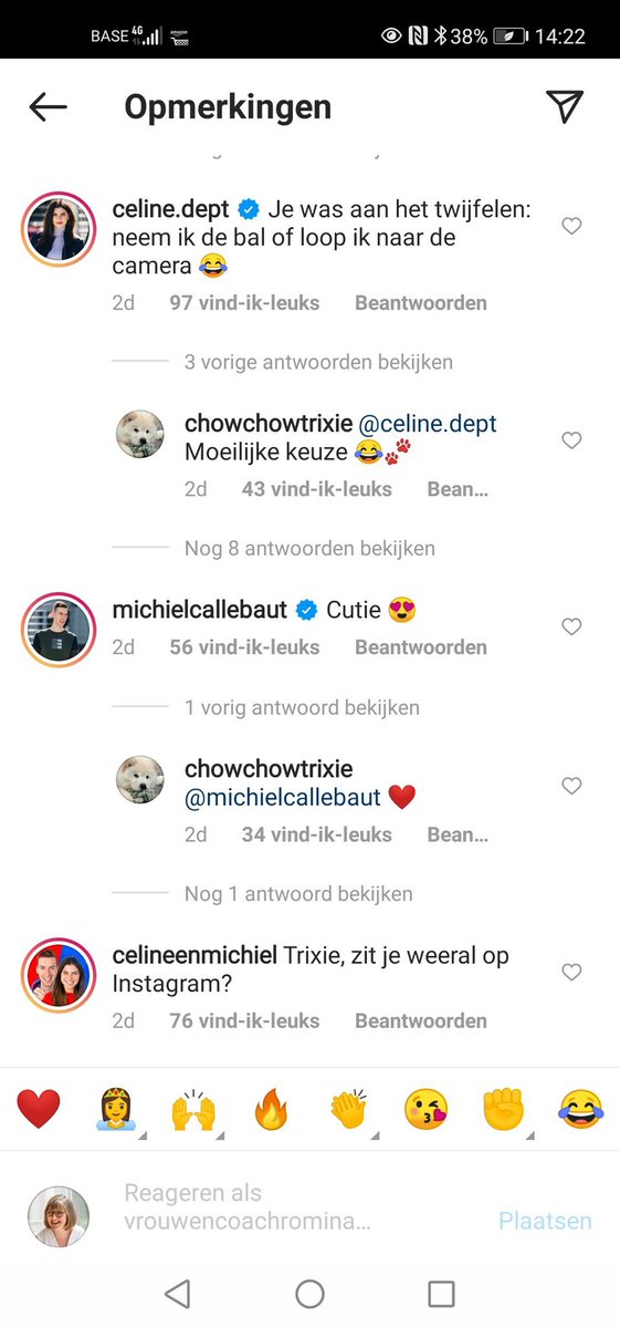 Die Celine en Michiel zijn fucking psychopaten. 

4 accounts praten hier met elkaar, maar het zijn dezelfde mensen. Waaronder 1 account voor die hond. 

Hoe dorstig naar aandacht en online fame kan je zijn? 

#celineenmichiel