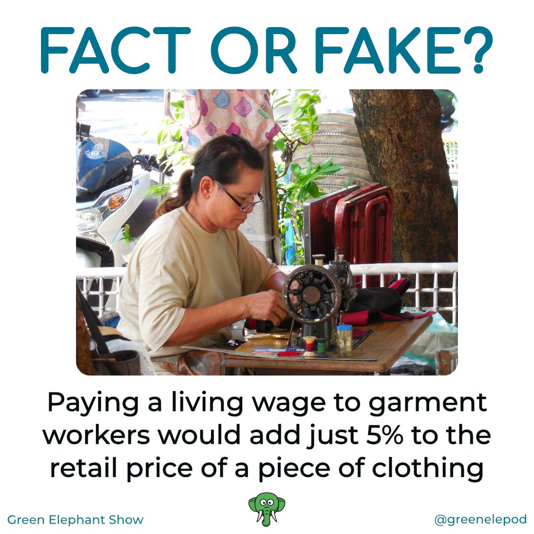 It would take a very small amount to make a huge difference to garment workers. Would 5% be enough? Or is it another number do you think?

 #fastfashion #fastfashionsucks #fastfashionrebellion #fastfashiondetox #fastfashionfacts #slowfashion #slowfashionmovement #slowfashionstyle