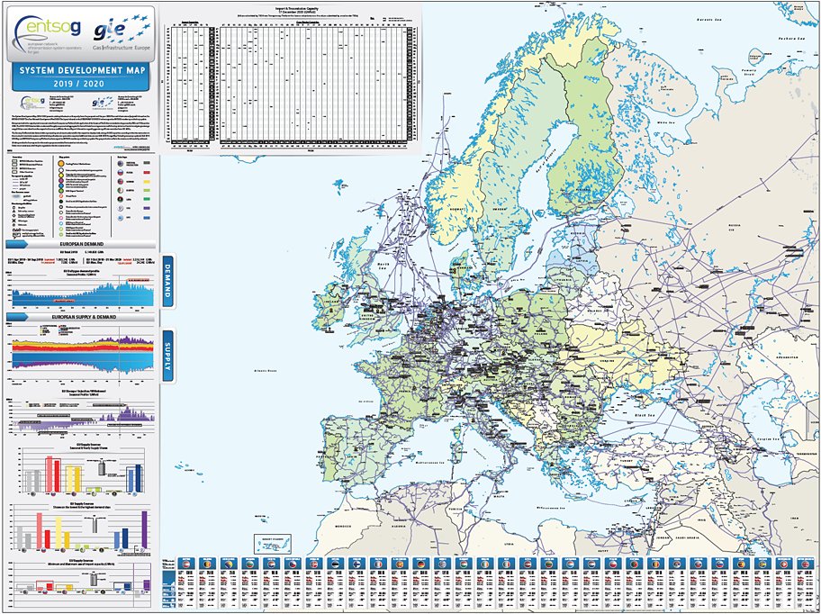 📣<a href="/ENTSOG/">ENTSOG</a> &amp; <a href="/GIEBrussels/">GIE</a> publish the 9⃣th edition of the #SystemDevelopmentMap 2019/2020‼

🔎It provides useful, accurate &amp; up-to-date information about the EU countries' recent #gasdemand &amp; the EU #gasinfrastructure's capacities. 

Get your map here 🌍👉bit.ly/3sbL305