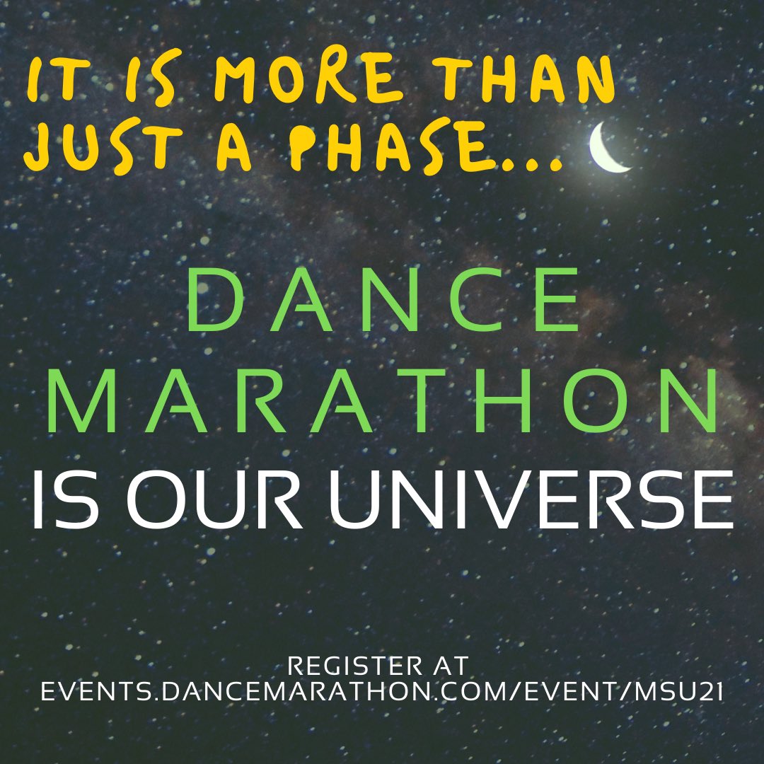 msu_spartython's tweet photo. 👀 I spy with my two eyes a theme reveal coming soon...
Spartython 2021 will take place online 11AM-3PM on 2/20/2021!
Click the link below to register and spread the word!
https://t.co/aKqJsjixGQ
#spartython2021 #spartython #forthekids #dancemarathon https://t.co/a9XppSqzDN