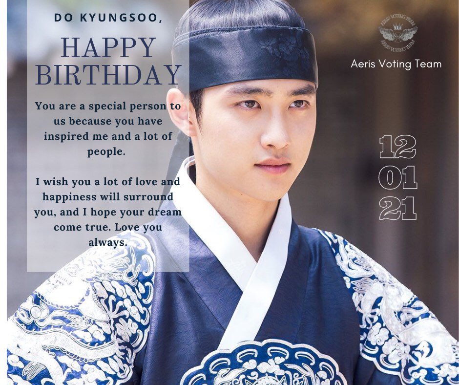 TeamAeriVote's tweet photo. HAPPY BIRTHDAY DO KYUNGSOO 🐧

We proud of you, wish you always be healthy and happy 🎉

#DYODAY2021
#OurPrideKyungsooDay
#해피됴데이
#경수야_생일축하해

 @weareoneEXO https://t.co/G9FeaIJjCF