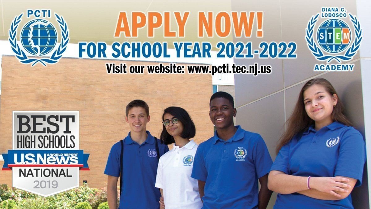 Apply to PCTI or DLC STEM Academy through our website today! The deadline for applications is Jan. 15th! pcti.tec.nj.us