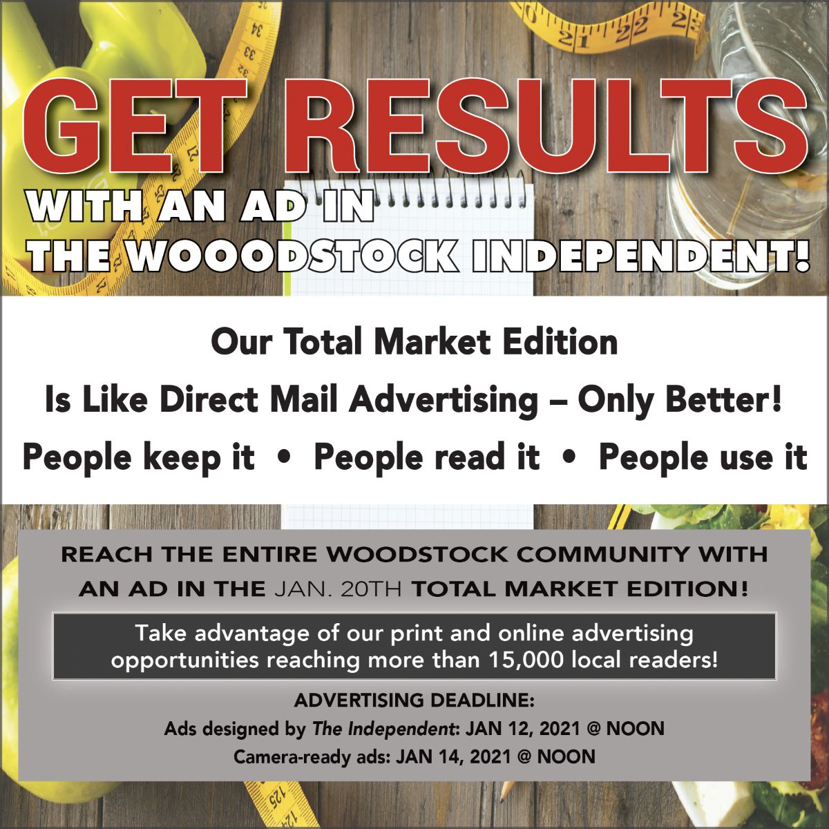 The Woodstock Independent - *LAST CALL* Advertise in the JANUARY TOTAL MARKET EDITION! - mailchi.mp/0bc2dc948d85/t…