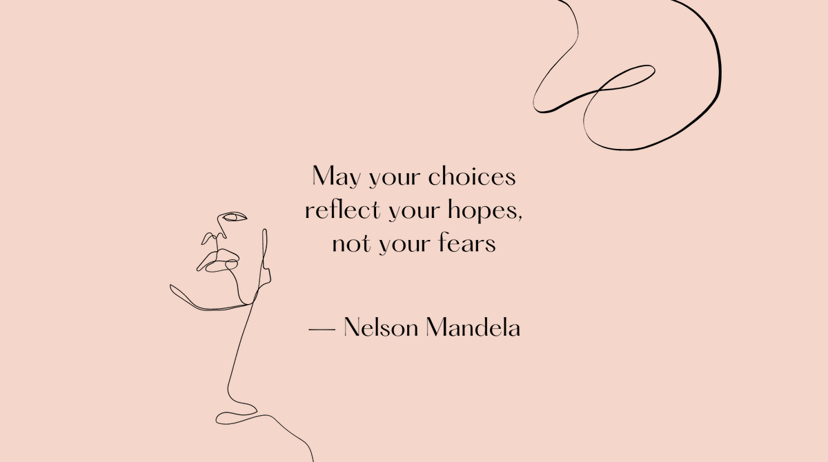 We're often told not to live by #fear, but in truth, fear drives many of the decisions we make. How often have you missed an opportunity because you feared you would fail? How different would your life be if you lived in #hope? #NelsonMandela #Quote