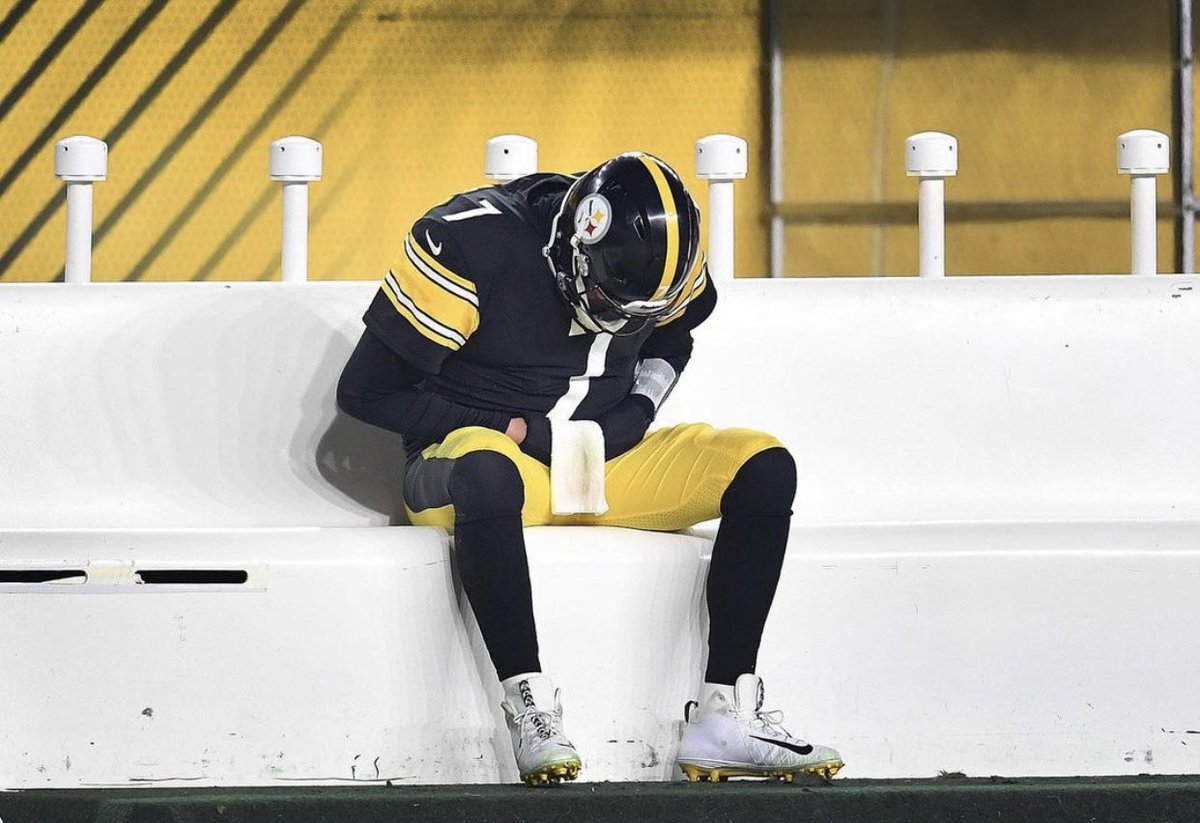 steelernation's tweet photo. This man has given his all to this franchise, to his teammates, and #SteelerNation for 18 years..The turnovers last night were crushing. Can't win games like that. No idea where we go from here, but much love to Ben Roethlisberger. He's given us way more happy moments than bad. https://t.co/JfLOxS7l00