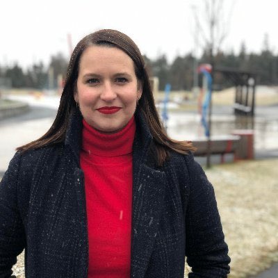 Also in the district of Mount Scio is  @SarahlStoodley representing the  @nlliberals. Sarah has been serving the district since 2019 and is the current Minister of Digital Government and Service NL, as well as responsible for OCIO and Francophone Affairs.