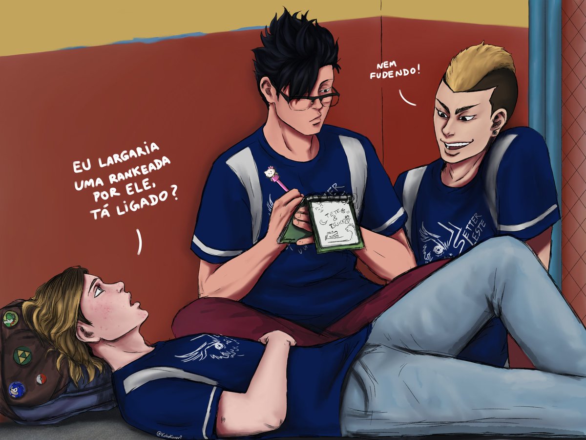 KokaKorart's tweet photo. nem fudendo, kenma!

#ハイキュー #haikyuu #kenhina https://t.co/k9yS463otF