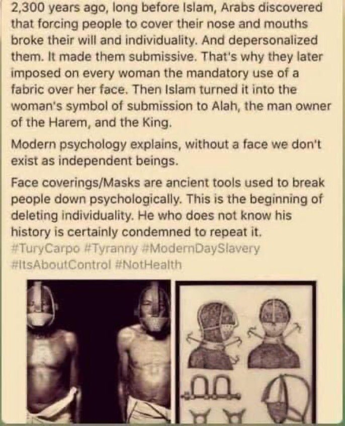 Some people get frustrated with me that I don’t want to wear a #mask when I’m healthy...it makes me feel less human.  Turns out that’s actually scientifically real.