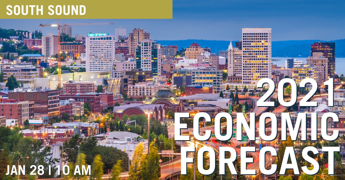 creda_wa's tweet photo. The South Sound Economic Forecast is back! Register now for this greatly anticipated "State of the Union." The webinar will take a look at what’s to come in 2021 and will feature branded vendor tables and face-to-face networking. https://t.co/FxZuI9Ln5X https://t.co/KDpxlMsiWh