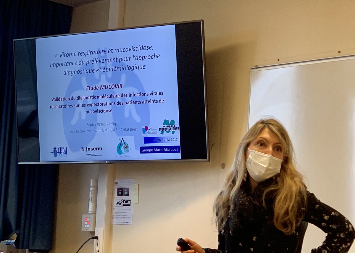 Sophie Vallet presenting her work on the interest of sputum for the diagnosis of respiratory viral infection in #cysticfibrosis. A pilot study has been published in <a href="/JournalofCF/">Journal of CF</a>
sciencedirect.com/science/articl…
The prospective multicentric study funded by <a href="/vaincrelamuco/">Vaincre la Muco #SAM2025</a> is in progress 👍
