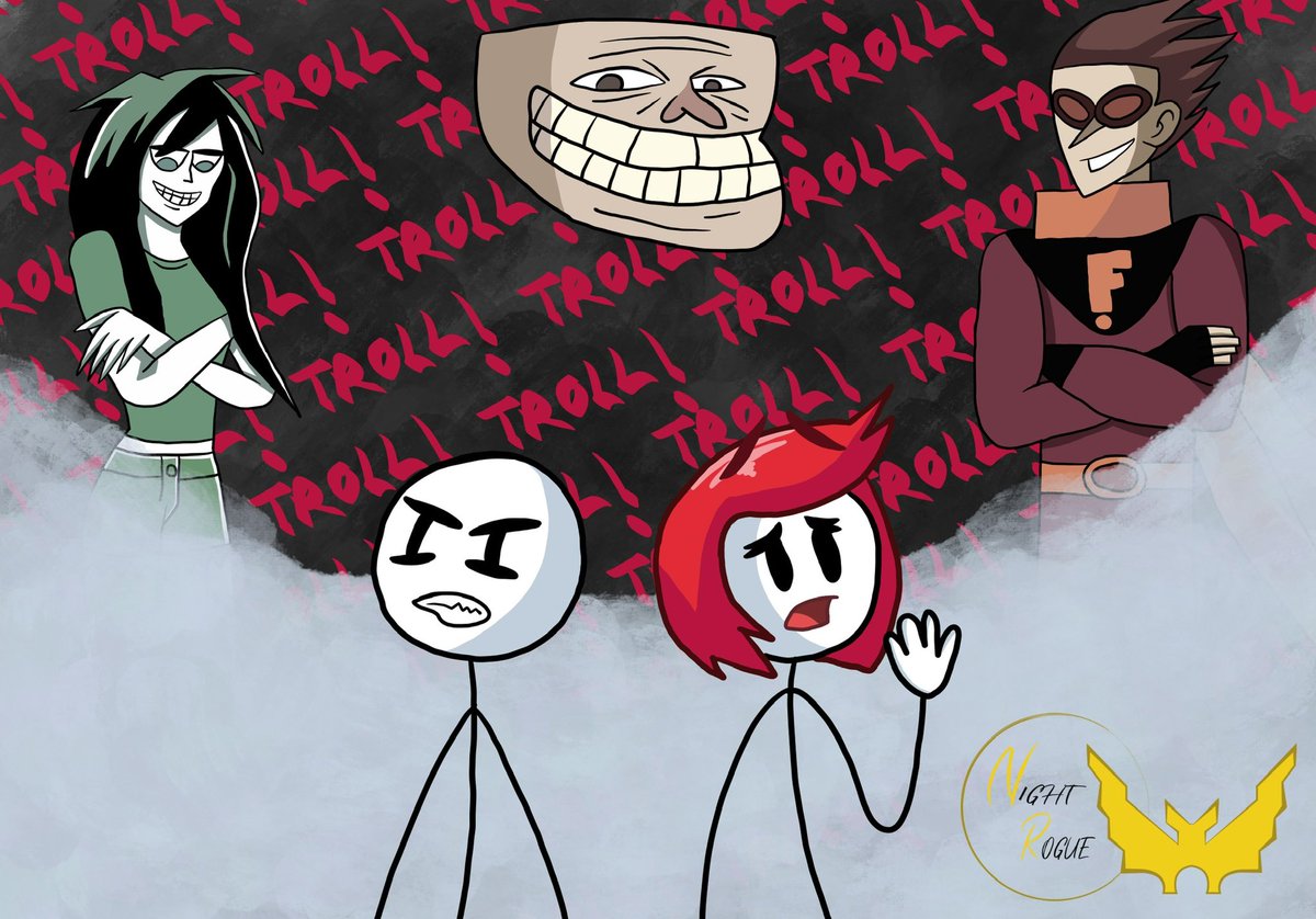 Ntro_Rogue's tweet photo. #MashupMonday
#HenryStickmin vs. #Trollface
a.k.a. Henry Stickmin’s Trollface Quest.
Featuring:
#EllieRose #Stupidella and #Failman https://t.co/QLWPMjEbqO