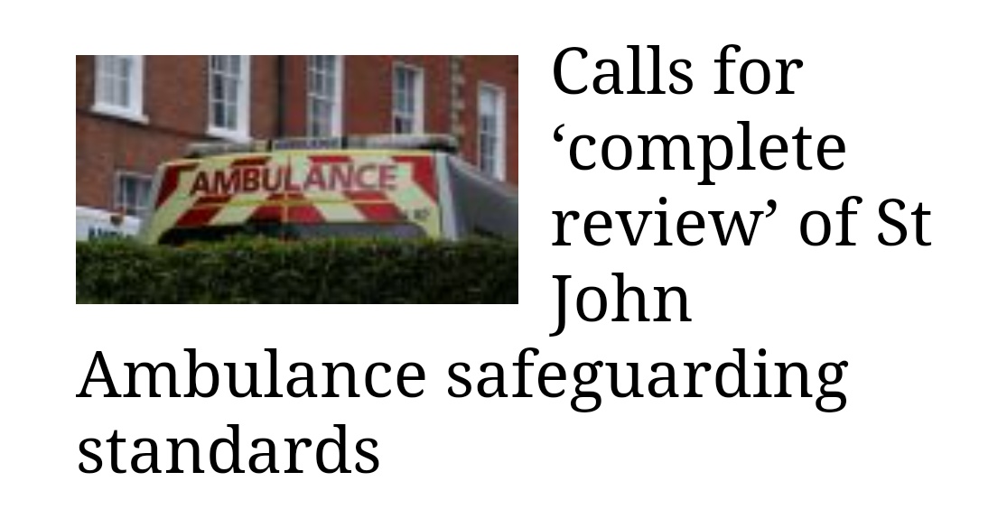 1/ It took me 20 years to try and hold St.Johns Ambulance to account. I was ignored and mocked. Laughed at and told it never happened.  @tusla finally completed an investigation into the abuse myself and others suffered and our allegations were founded by their retrospective team