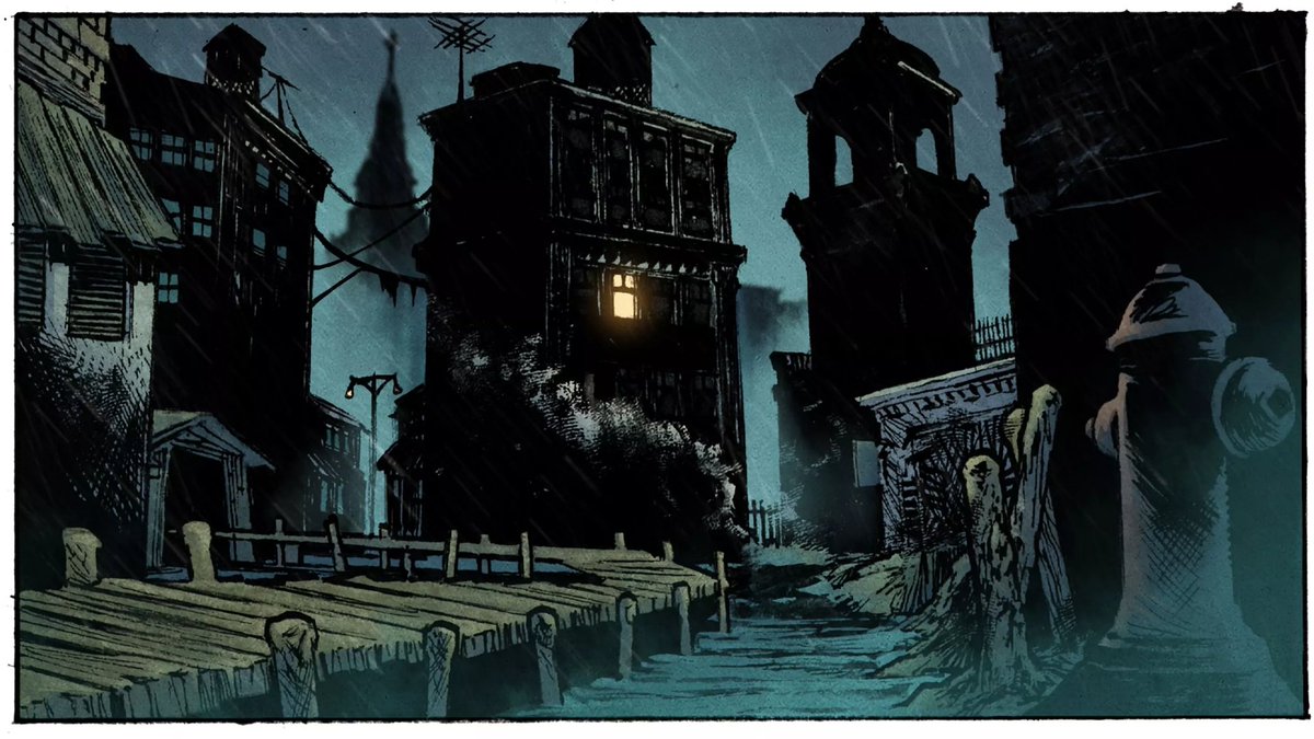 A few panels from the Innsmouth story in PROVENANCE OF MADNESS,  out March 10th Order code JAN211517 #lovecraftian #comics 