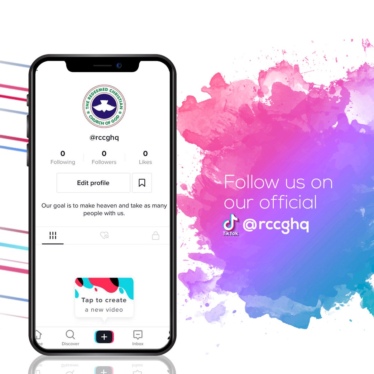 rccghq's tweet image. Have you been searching for us on TikTok?
Not to worry, we’ve got you covered.

Follow us on our official TikTok platform @rccghq to get spiritual video contents that will bless and transform your life greatly.

You can start right away.

Stay blessed!
Remain Rapturable!
