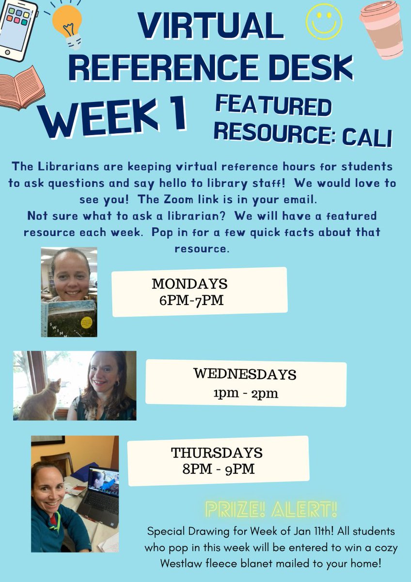 UMassLawLibrary's tweet image. #VirtualReferenceDesk this week featuring @caliorg!  Stop by, learn something new, ask a question or two, or just say hi!