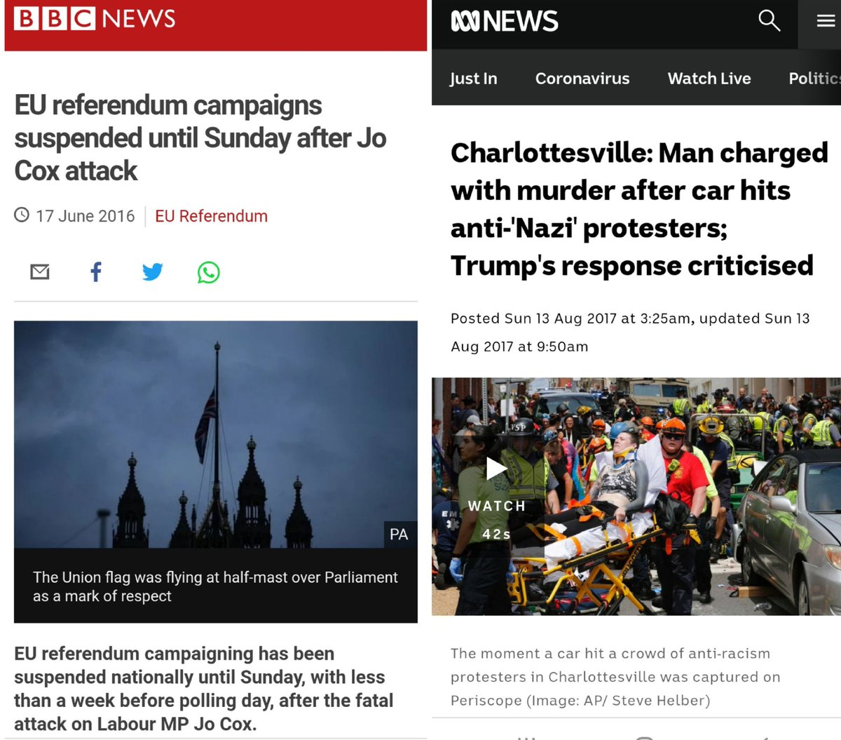 We saw a woman killed by someone who supported that rhetoric on both sides of the Atlantic.