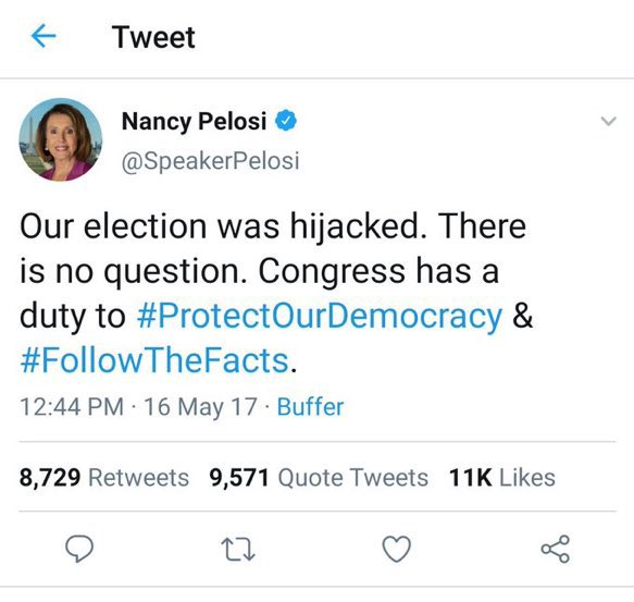 Hey @SpeakerPelosi - why is this only true when the Democrats lose? #Election2020