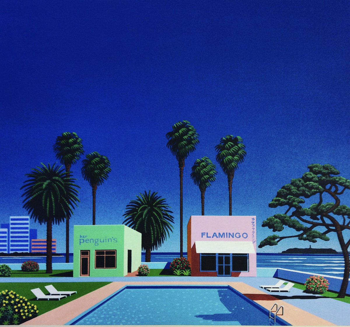 FLAMINGO & PENGUIN…🍩☕️🖌📐😷💦。