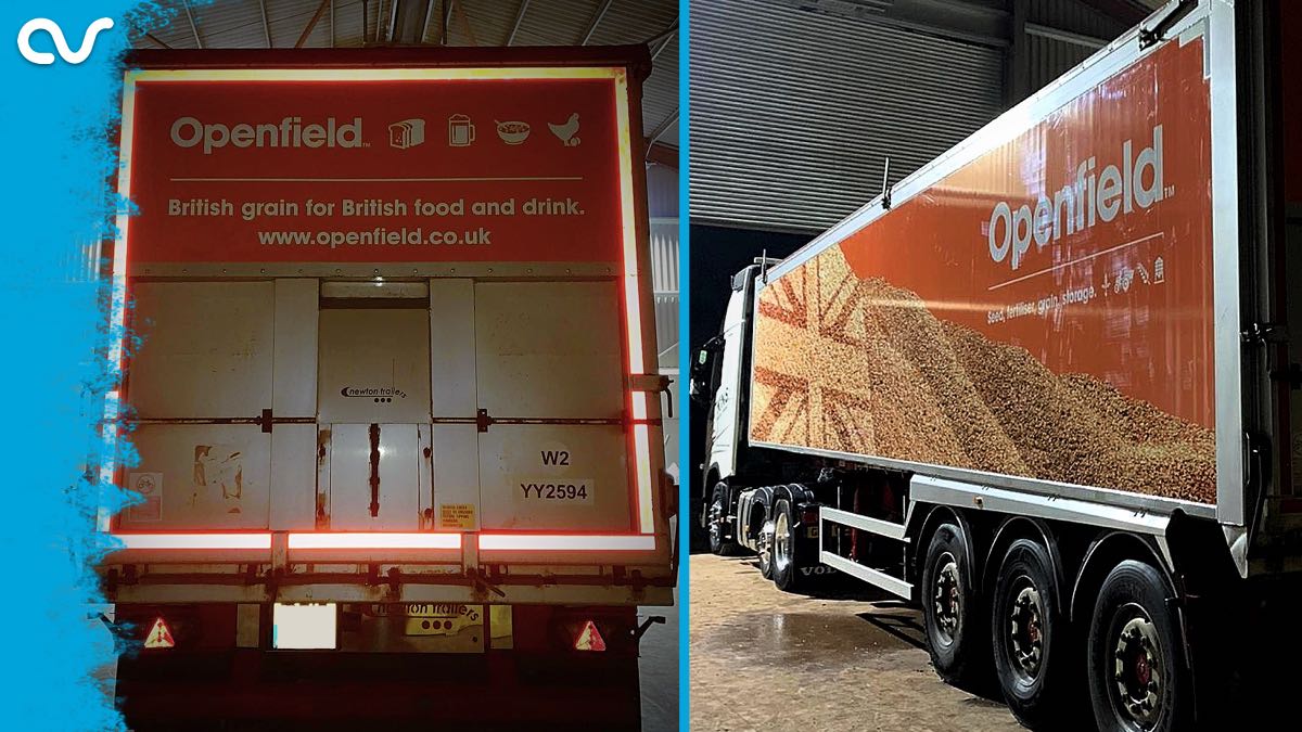 ArSigns's tweet photo. Hats (and gloves) off to the installation team for installing this in sub-zero temperatures!! A full 3-sided #trailerwrap for @OpenfieldTM.
#vehiclegraphics #vangraphics #truckgraphics #fleetgraphics #vehiclelivery #trucklivery #vehiclewraps #vanwraps #trailergraphics https://t.co/0Pc2WCpL13