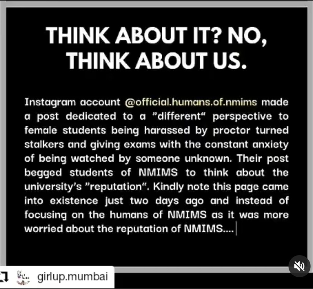 not_sahi's tweet photo. This explains very well how the current situation is being handled by @nmims_india which only cares about  it's reputation. 

Despite repeated pleas by students to not share their information with some random proctors and @MercerMettl online, NMIMS DIDN'T LISTEN! https://t.co/vTOkOE1XCu