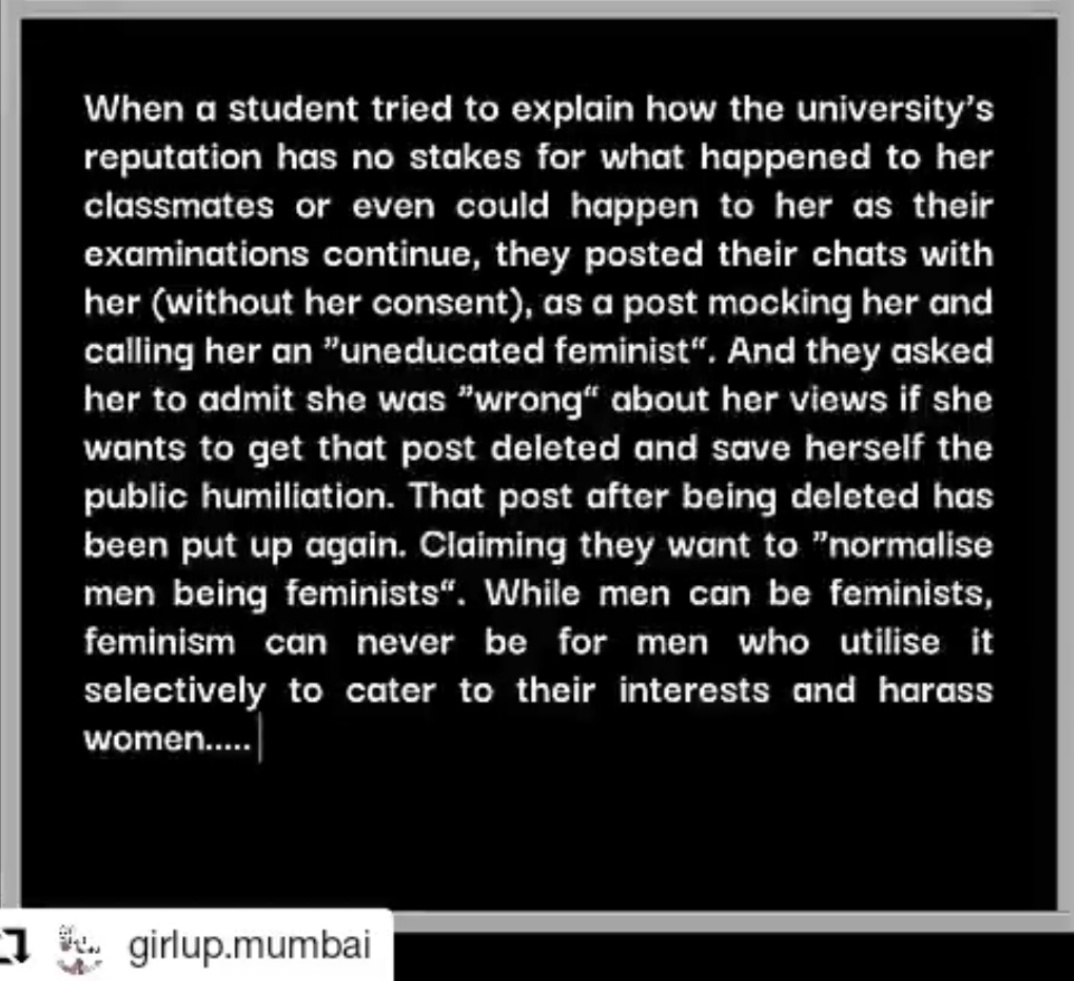 not_sahi's tweet photo. This explains very well how the current situation is being handled by @nmims_india which only cares about  it's reputation. 

Despite repeated pleas by students to not share their information with some random proctors and @MercerMettl online, NMIMS DIDN'T LISTEN! https://t.co/vTOkOE1XCu
