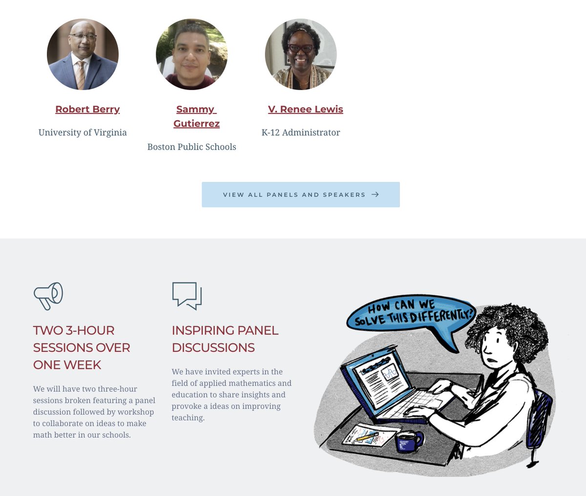 bjfr's tweet image. Hey math teacher friends... we have a terrific free virtual conference coming up about the Future of Math Teacher Professional Learning on Jan 28 and Feb 2. Join an incredible group of folks imagining the future of math! Register here: tsl.mit.edu/inspire-math-c… #iteachmath #mtbos