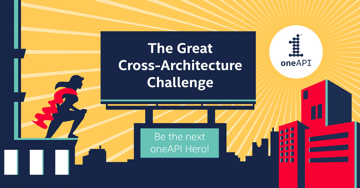 Calling all C++, DPC++ &amp; CUDA developers! Learn how to use DPC++ &amp; #oneAPI to write code that will run on the latest CPUs, GPUs &amp; FPGAs. Then submit your project to the Great Cross-Architecture Challenge with <a href="/codeproject/">CodeProject</a>, <a href="/intel/">Intel</a>, @cernopenlab &amp; <a href="/argonne/">Argonne National Lab</a>! codeproject.com/Competitions/1…