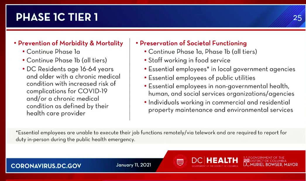 Breakdown of DC vaccination phase 1c and 2