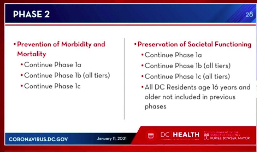 Breakdown of DC vaccination phase 1c and 2