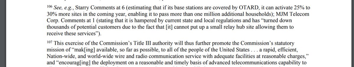 Starry says that with the rule change, they'll likely activate 25-30% more antenna sites in the next year, bringing a broadband option to 1 million additional households. Take projections with a grain of salt, but it's clear the new rules will improve coverage and competition.