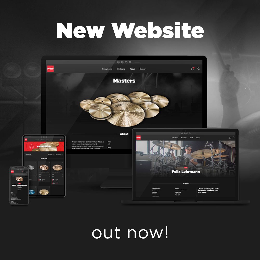 PaisteNation's tweet photo. It’s a new day – And a brand new Paiste Website❗️💪 We are proud and very happy to announce the launch of the brand new Paiste Website. Fresh look! Mobile accessible! The works! Thanks for re-tweeting and sharing!

➡️https://t.co/3IdBsCJbvE

#website #launch #paiste #cymbals https://t.co/7jfBOzanBw