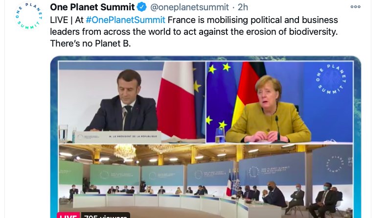 Die Lücke zwischen Worten und Taten könnte beim #Artenschutz kaum größer sein: Heute betont Merkel beim schillernden #OnePlanetSummit den Schutz der Biodiversität. Kürzlich verhandelte die deutsche EU-Ratspräsidentschaft eine EU-Agrarreform aus, die genau das untergräbt. Bitter!