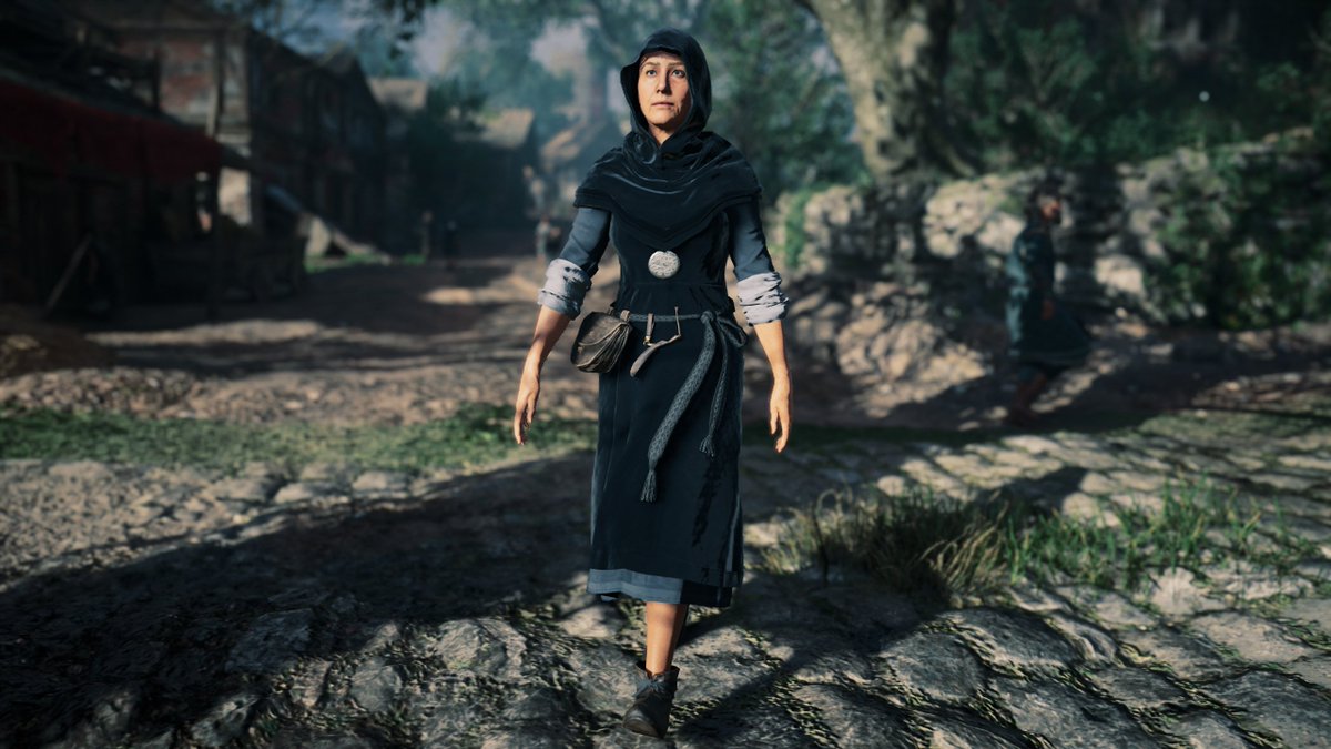 I'm a bit skeptical about these two ladies' belt (first pic), as most Anglo-Saxon people wore thin leather belts (pic 2) or tablet-woven fabric belts (mostly women, pic 3). I have never encountered that style of belt for this period before. But that might be me being ignorant. 