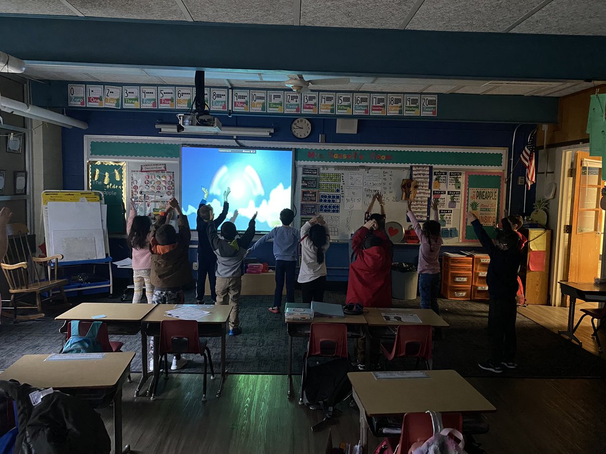 Positive affirmations and breathing exercises before middle of the year assessments! #affirmation #breathing #goalsetting