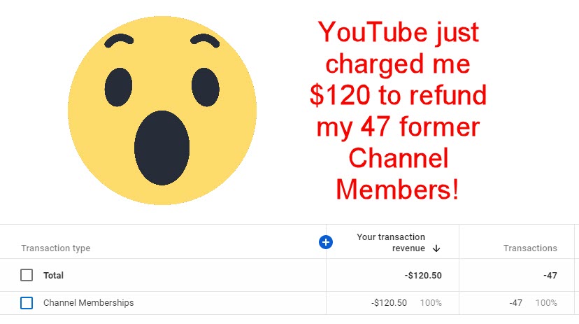 YouTube is actually taking away $120 from my next payment for refunding memberships. Took away memberships and superchats, and then on top of it to refund money already paid by members is infuriating!  Here's the new channel link to rejoin: youtube.com/c/friendlyexmu…