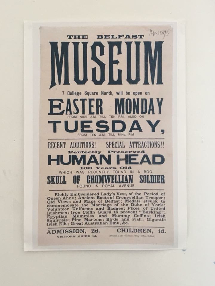 4/5 Collections were transferred by  #BNHPS to the Belfast Corporation in 1910, and are now held by the  @UlsterMuseum, including Takibuti the Mummy. The building was subsequently housed the RSUA,  @ArchitectureNI, and the Old Museum Arts Centre, now  @TheMACBelfast.