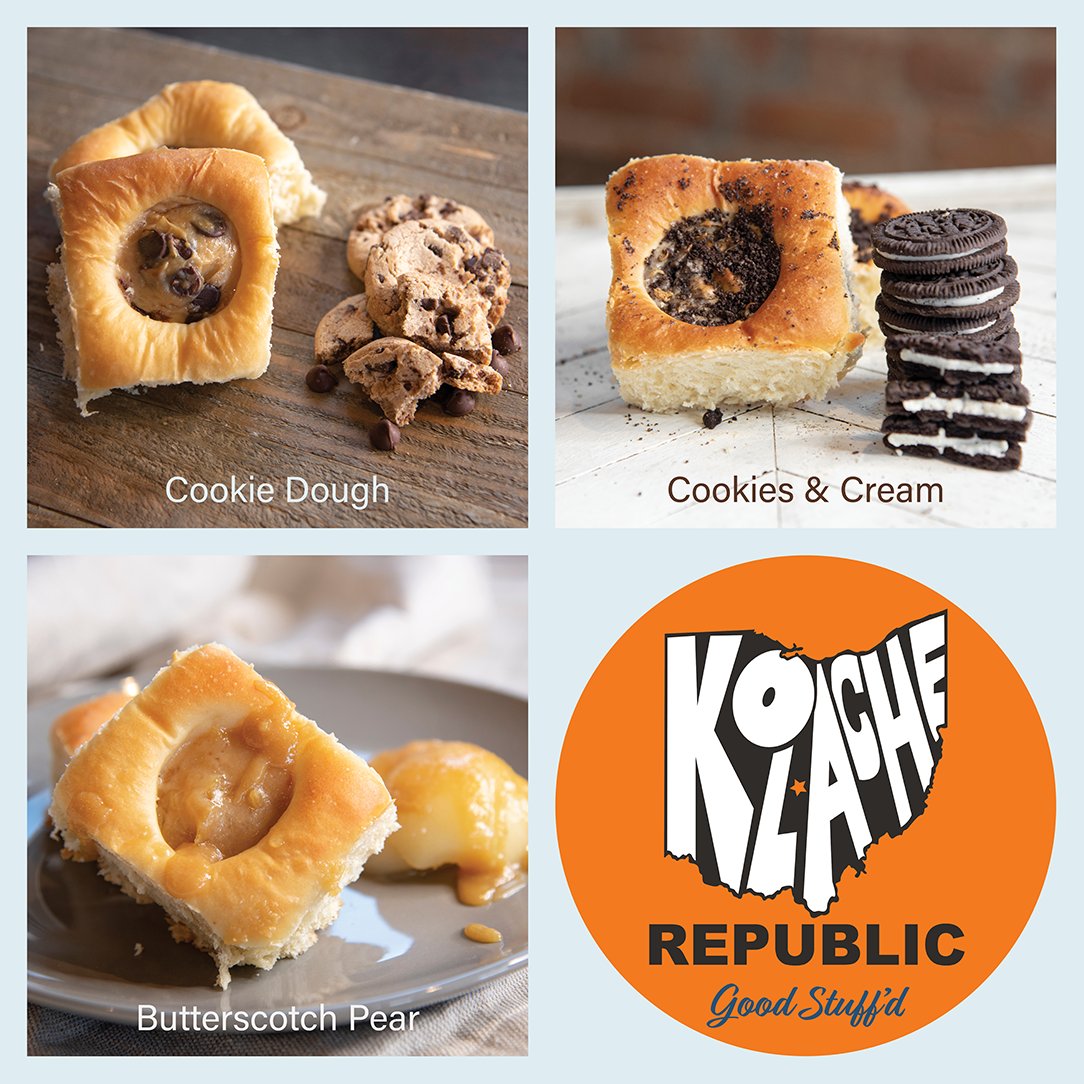 KolacheRepublic's tweet photo. 📢📢📢 #NewYear, New Flavors! Czech this out...
🍪 Chocolate Chip Cookie Dough
🥛 Cookies and Cream
🍐 Butterscotch Pear
Enjoy these new flavors while they last.
#czechfood #Kolaches #kolache #chocolatechipcookies #cookiedough #cookies #butterscotch #pear #texasfood #Ohio https://t.co/0rZhqfwgrI